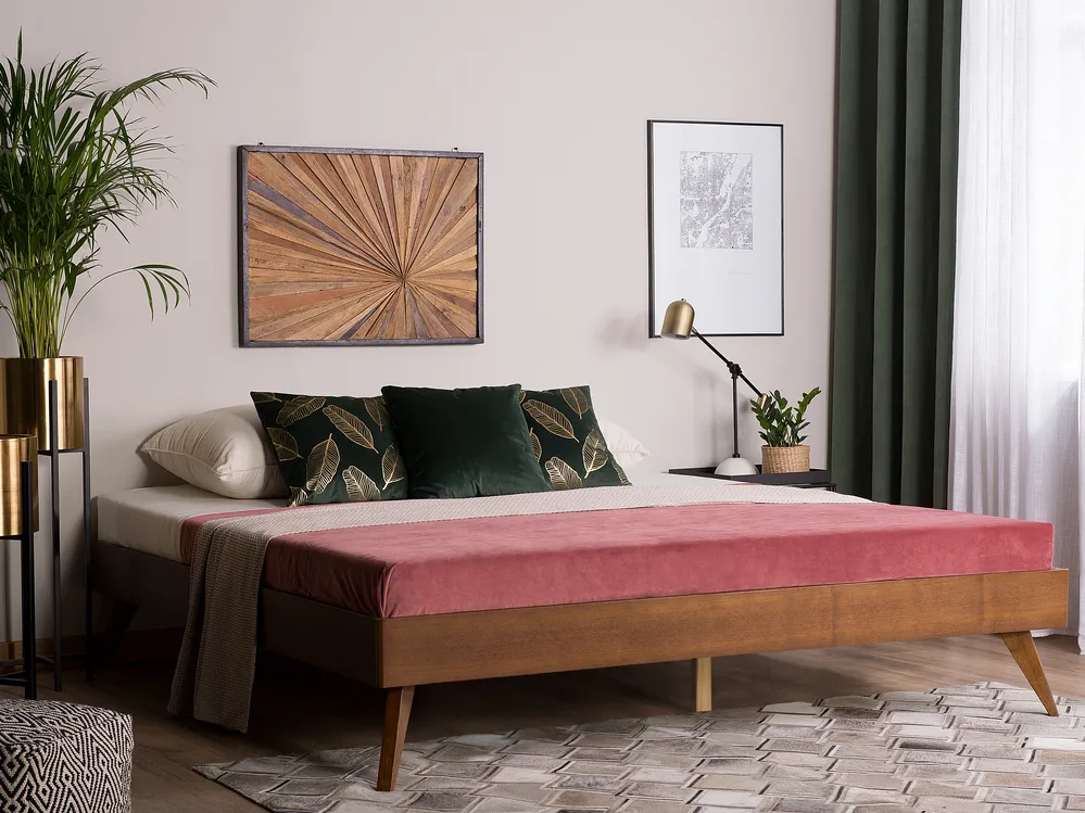 Bed Dark Wood BERRIC Various Sizes