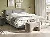 Adjustable Bed Fabric VICEROY 160 x 200 cm (EU King Size) Light Grey