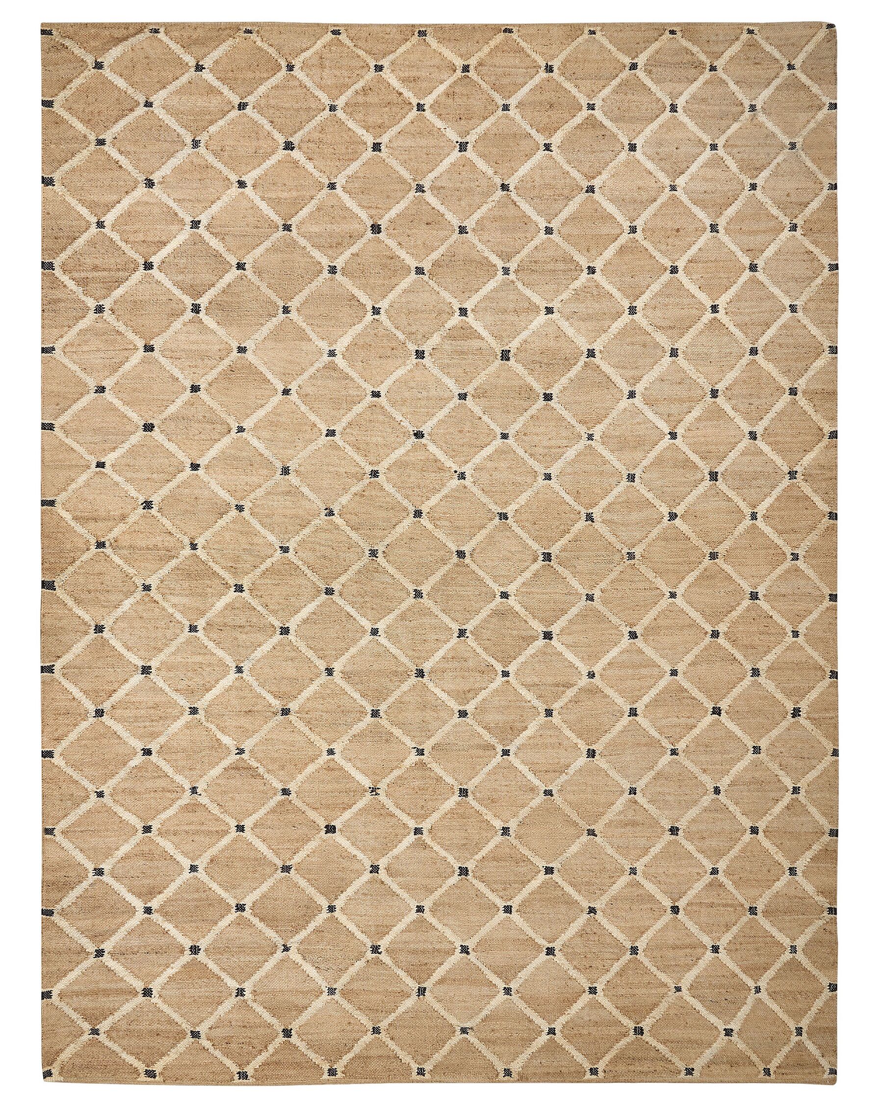 Jutový koberec 300 x 400 cm béžový KALEKOY_885095