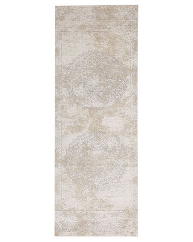Bavlnený koberec 60 x 180 cm béžový BEYKOZ