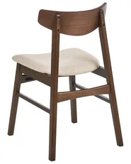 Set di 2 sedie da pranzo SMILEY Legno Marrone/Beige_1068309