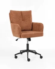Chaise de bureau ALPINE Tissu Marron doré_1150523