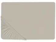 Fitted Sheet JANBU 200 x 200 cm Cotton Taupe_845197