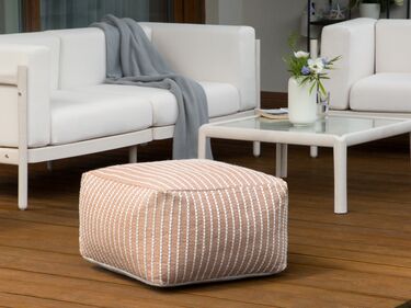 Outdoor Pouffe Brown ZAHRI