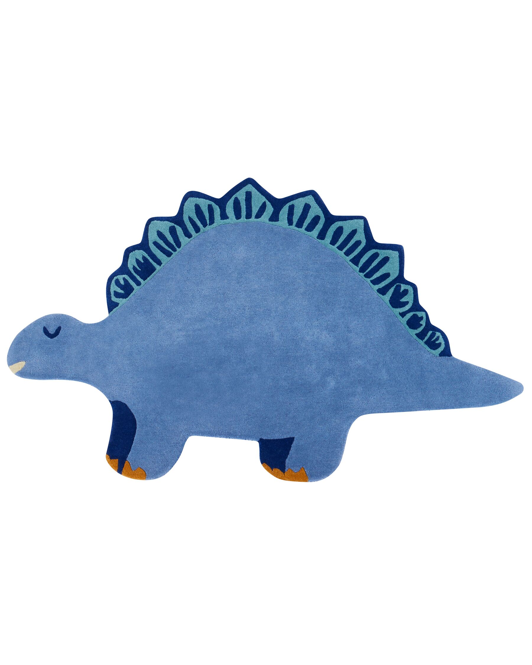 Kinderteppich aus Wolle Dinosaurier 100 x 160 cm Blau DINO_910750