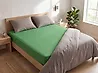 Fitted Sheet JANBU 180 x 200 cm Cotton Green