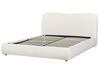 Buklé posteľ s úložným priestorom 160 x 200 cm biela BLAGNAC_897409