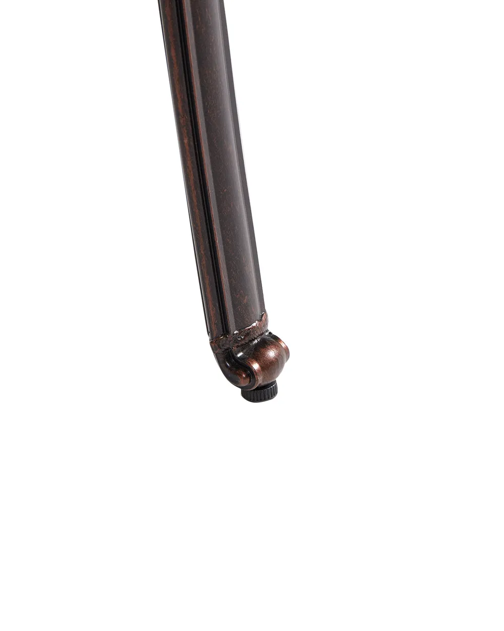 Set di 4 sedie da giardino con cuscini ANCONA Metallo Marrone scuro_765488