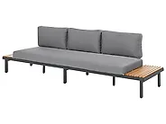Set da giardino con tavolo 5 posti FIVIZZANO Legno d'acacia Grigio scuro_1161094