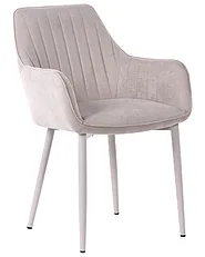 Set of 2 Dining Chairs WELLSTON Fabric Beige_1156639