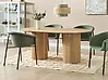 Dining Table SHERIDAN Natural Ash Wood 180 cm 100 cm