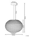 Lampe suspension nickel REINE_760746