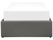 Opbergbed zonder hoofdbord DINAN Stof Donkergrijs 90 x 200 cm_721367