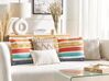 Set of 2 Cotton Cushions Striped Pattern 45 x 45 cm Multicolour DICLIPTERA_843453