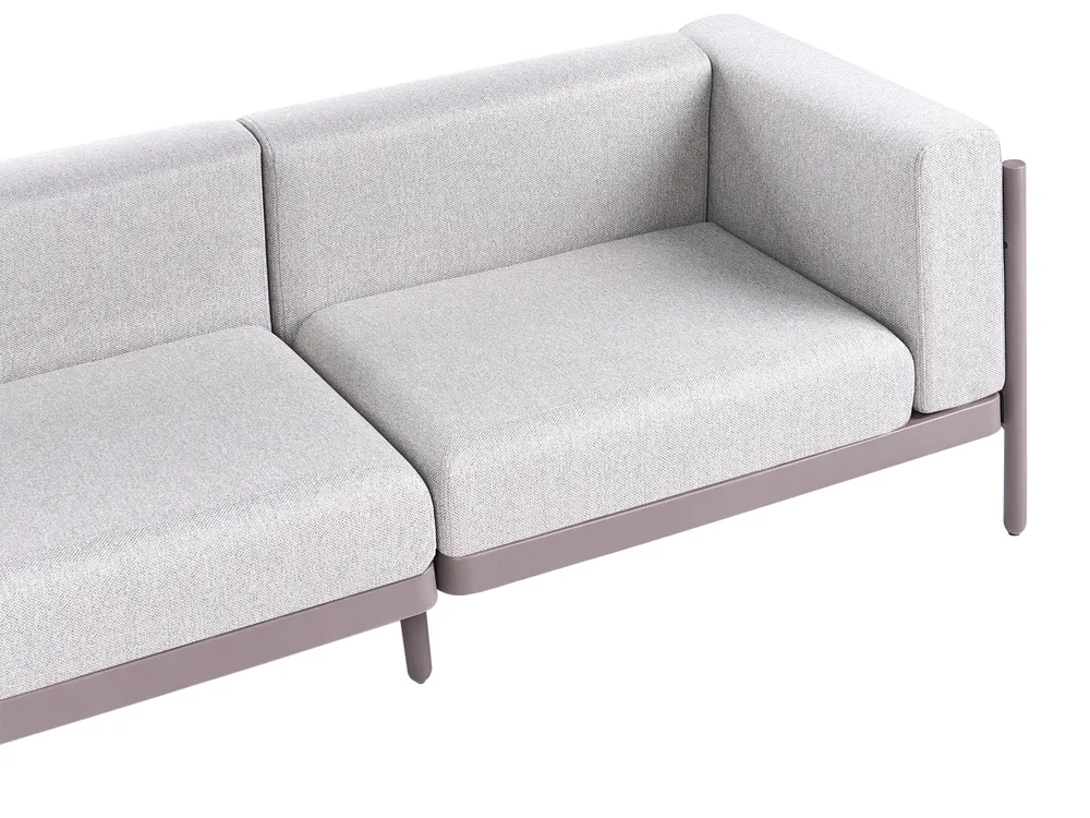 Sofa ogrodowa dla 2 osób FERRETTI Beżowoszary_1057970