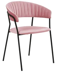 Set di 2 sedie da pranzo MARIPOSA Velluto Rosa_871962