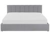 Fabric EU Super King Size Ottoman Bed Light Grey DREUX_793242