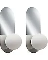 Wandlampe 2er Set LEISI Silber