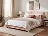 Bed Boucle ALBI 160 x 200 cm (EU King Size) Beige