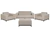 Garden Lounge Set with Table 5 Seater ROVIGO Beige