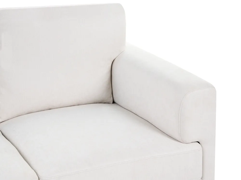 Sofa 3 Seater LOUSTO Fabric Light Beige_1043937
