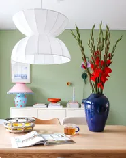 Lampadario DEBONS Finta seta Bianco_1022330