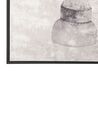 Toile imprimée motif d'échecs 63 x 93 cm gris BUDRIO_816193