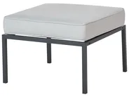 Garden Lounge Set with Table 5 Seater SKALA Metal Light Grey_934655