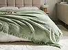 Bedspread YERBENT Cotton 220 x 240 cm Green