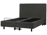 Bett verstellbar Stoff DUKE II 160 x 200 cm Dunkelgrau_987364