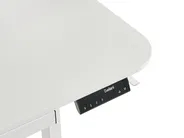 Biurko regulowane elektrycznie WILBANKS 120 cm 60 cm Z portem USB Biały_1031128