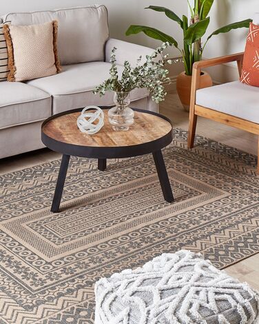 Area Rug 160 x 230 cm Beige and Grey BAGLAR