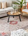 Cotton Area Rug 160 x 230 cm Red and Beige ATTERA_852150