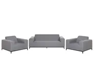 Garden Lounge Set with Table 5 Seater ROVIGO Grey_795321