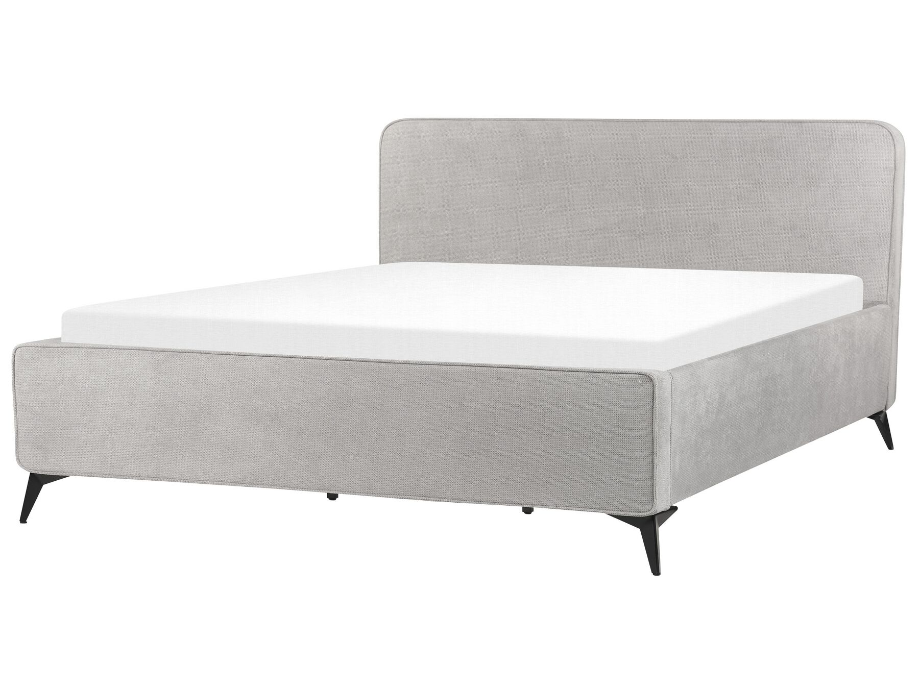 Čalouněná postel 180 x 200 cm světle šedá VALOGNES_887874