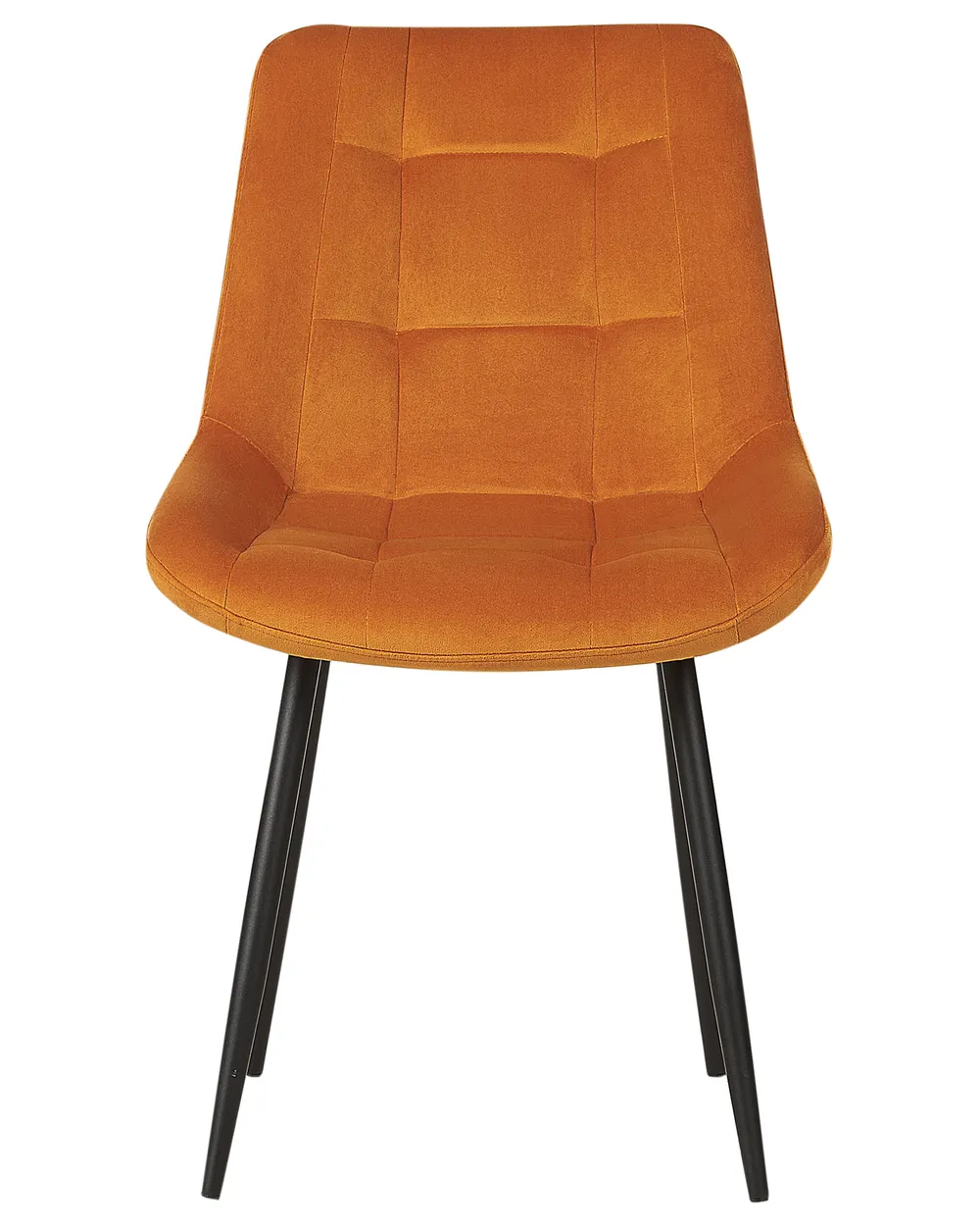 Set of 2 Dining Chairs MELROSE Velvet Orange_901929