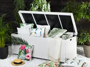 Storage Box MODENA 158 cm 63 cm PE Rattan White_739254