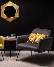 Fotel NARKEN Welur Szary_1154888