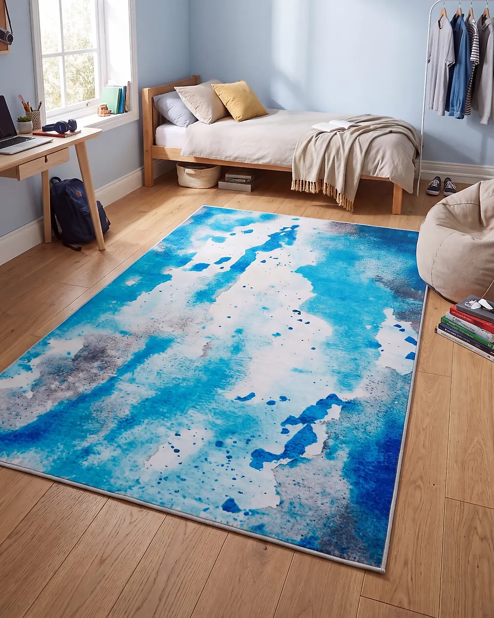 Tappeto BOZAT Blu 140 x 200 cm_1177586