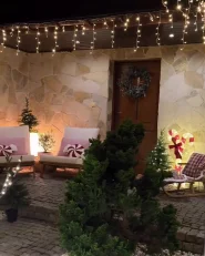 Decorazione per esterni LED HUSAVIK 140 cm Renna Argento_1173565