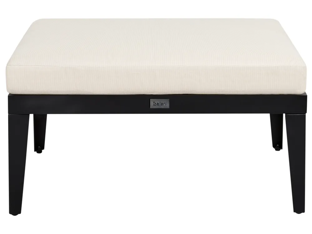 Garden Lounge Set with Table and Ottoman 4 Seater BRACCIANO Certified Acacia Wood Light Beige Right Hand_955535