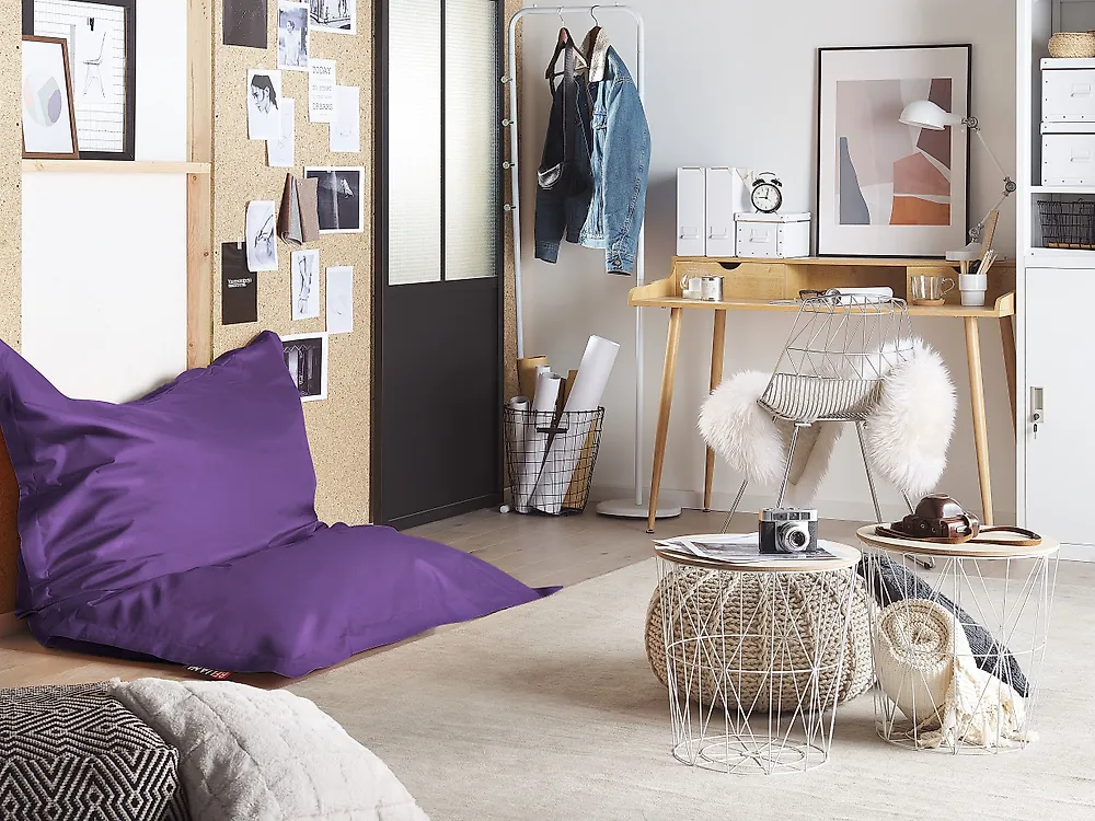 Sitzsackbezug FUZZY 140 cm 180 cm Violett_1170292