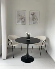 Dining Table BOCA Black 90 cm 90 cm_915850