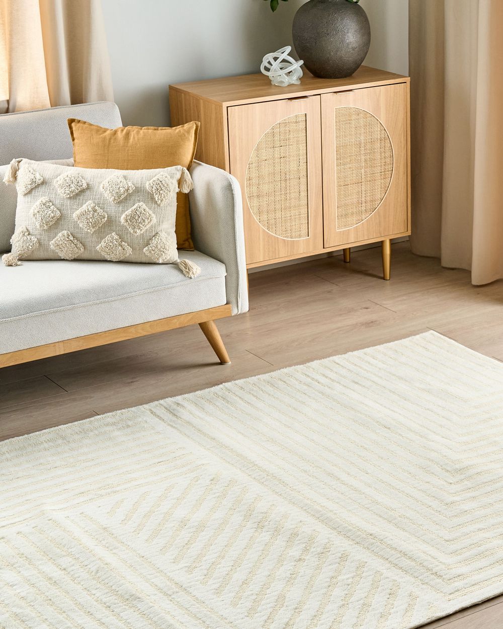 Matta ABEGUM Beige 200 x 300 cm Ull