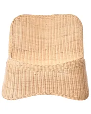 Fotel ogrodowy z otomaną AIGANI Rattan Naturalny_999428