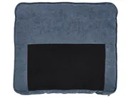 Sofa 3 Seater AVESTA with Ottoman Fabric Dark Blue_768402