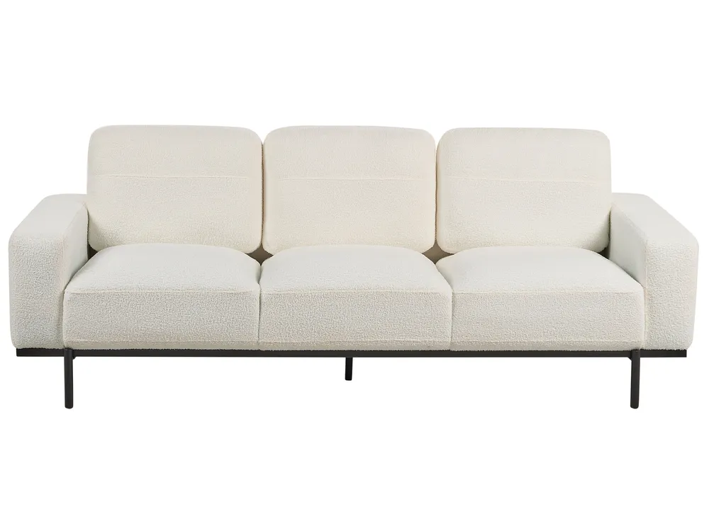 Sofa 3 Seater SOVIK Boucle Off-White_900757