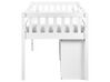 Wooden Kids Mid Sleeper Bed with Storage EU Single Size White SUSVILLE_935454