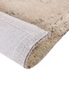 Teppich Baumwolle beige 200 x 300 cm orientalisches Muster Kurzflor MATARIM_852492