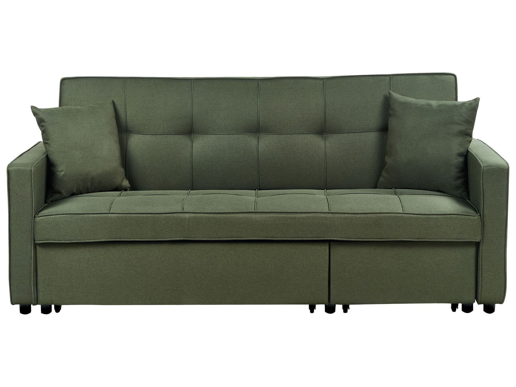 Fabric Sofa Bed Green GLOMMA_928601